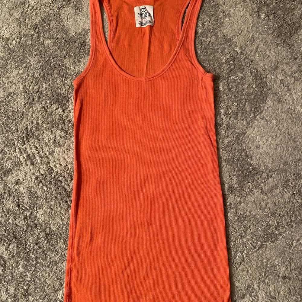 VS PINK ribbed tank